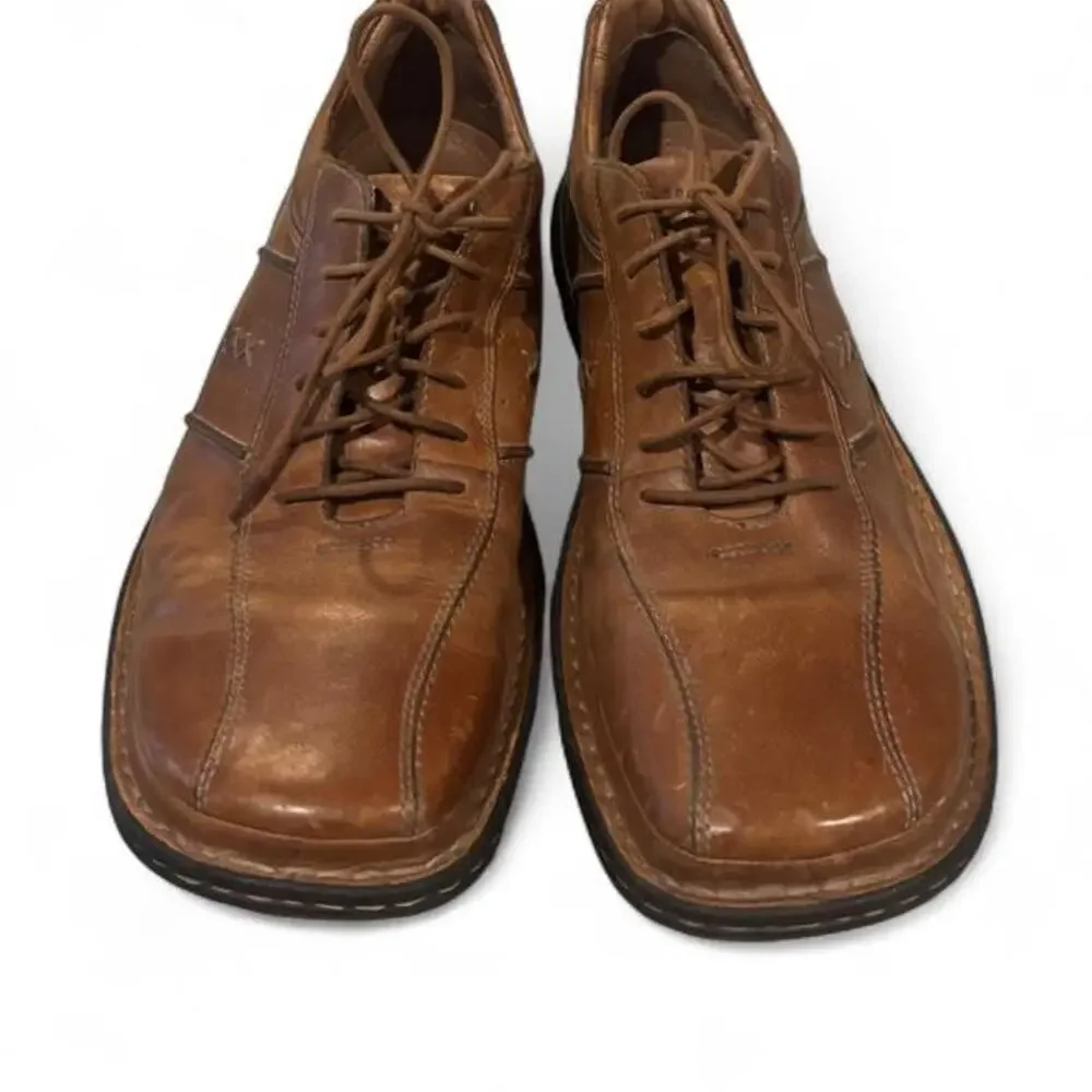 Clarks Men's Brown Leather Casual Oxford Lace Up Comfort Shoes Size 11.5 M